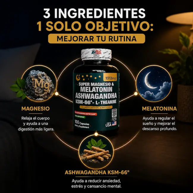 SUPERMAGNESIO Y MELATONIN + ASHWAGANDHA - CORAZON