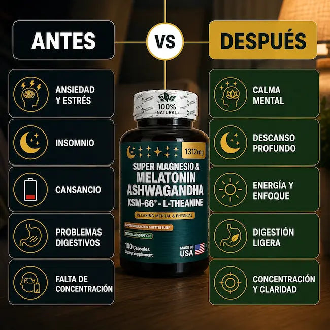 SUPERMAGNESIO Y MELATONIN + ASHWAGANDHA - CORAZON