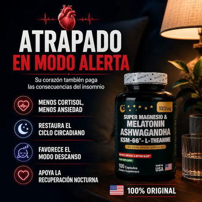 SUPERMAGNESIO Y MELATONIN + ASHWAGANDHA - CORAZON
