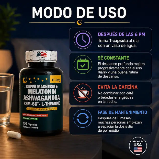SUPERMAGNESIO Y MELATONIN + ASHWAGANDHA - CORAZON